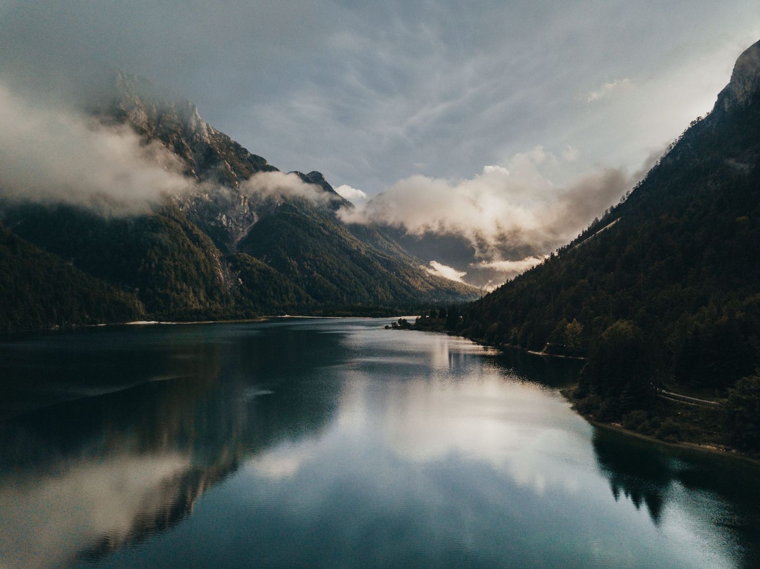 Landschaft See Fotografie Bild Aufnahme Berge