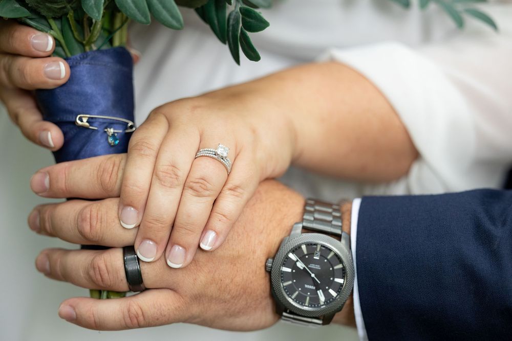 Phelps close up of wedding rings