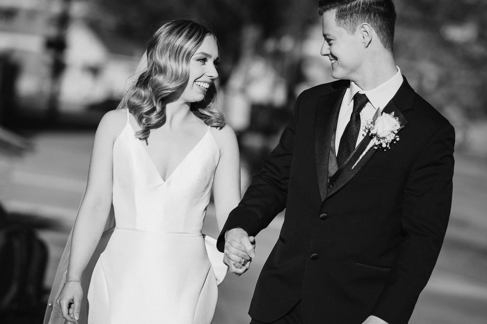 Wedding Portraits, St. Johns Cathedral Boise, Boise Wedding Photographer. Couples photos that are not always posed.