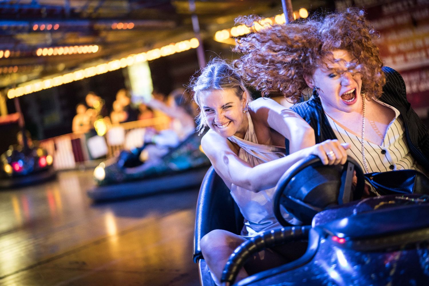 Dodgem collision at a private party