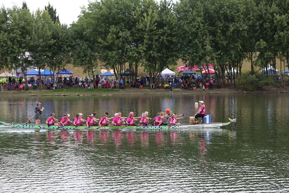 Dragon race on White River in Indianapolis