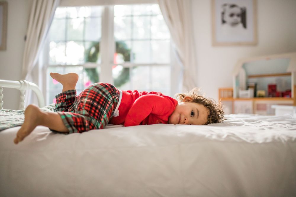 sleeping toddler