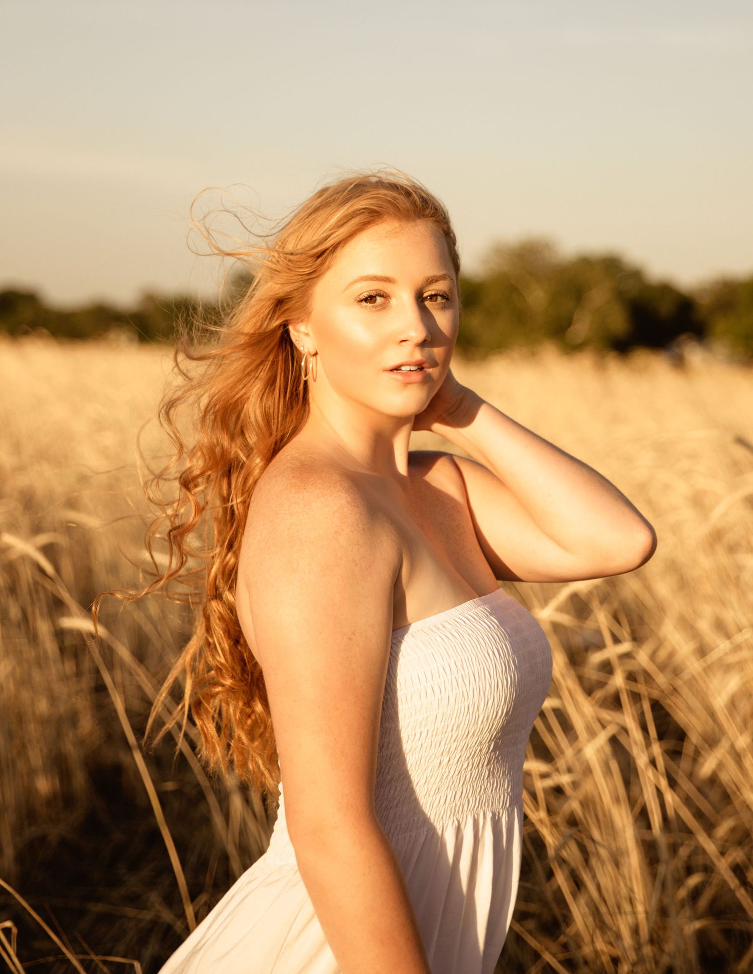 wheat field for senior picture
