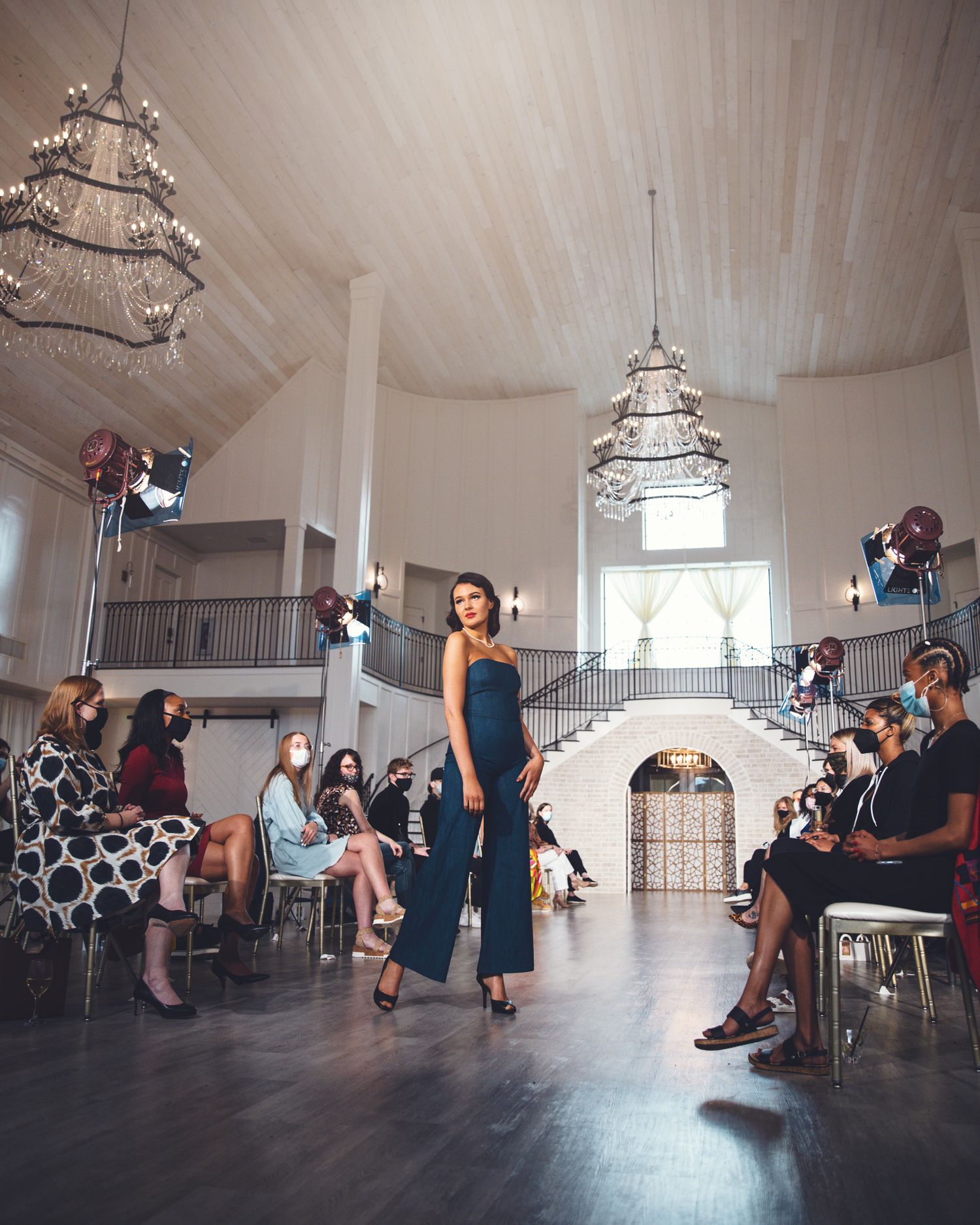 Runway model at KC Fashion Week