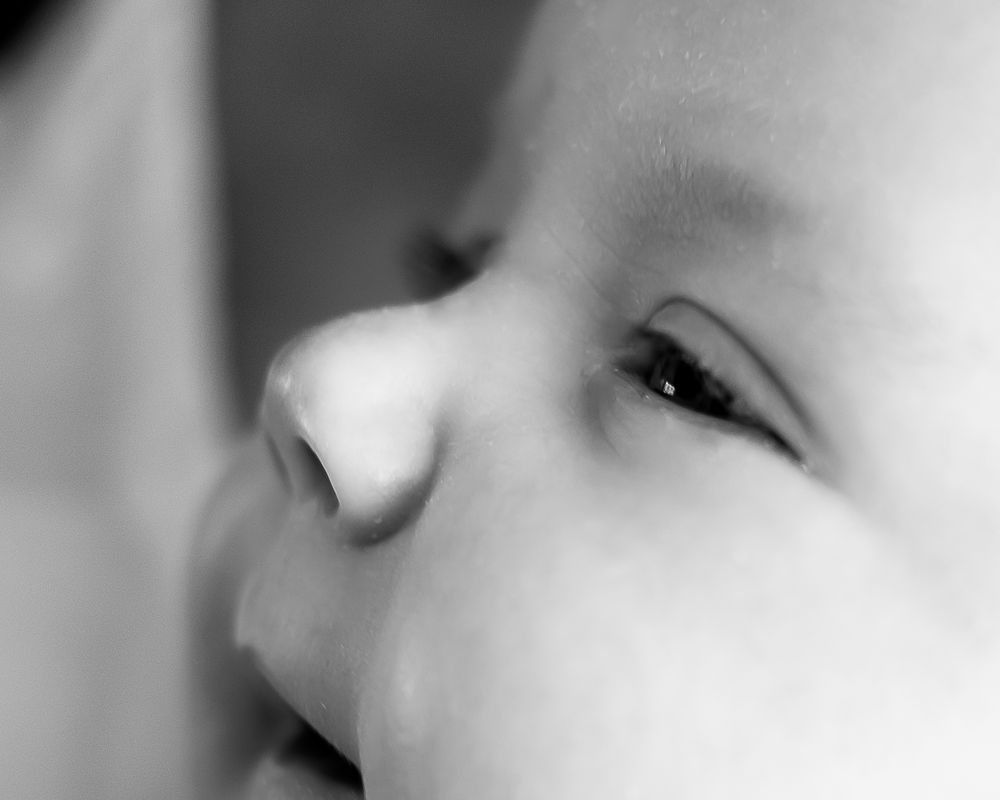 infant close up series - nose