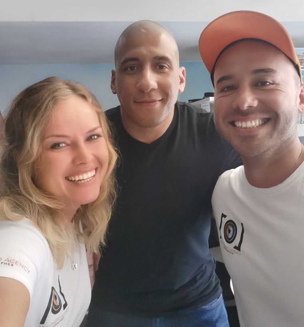 Tony Nicholson with Split Photo Agency owners in Croatia 2023