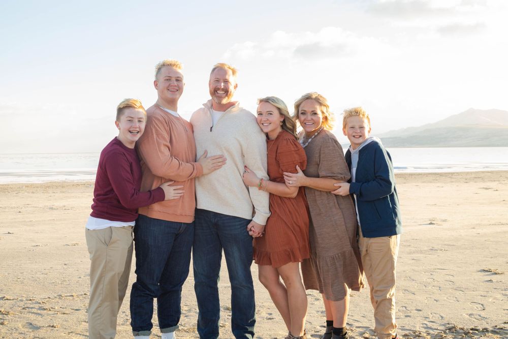 Family photo at Antelope Island