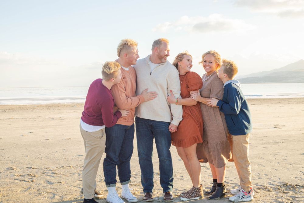 Funny family photo at Antelope Island
