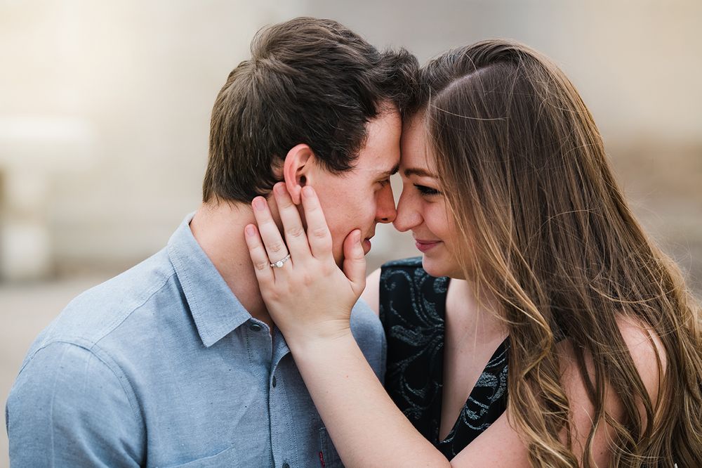 The Administration Building at Texas A&M University Engagement Photography