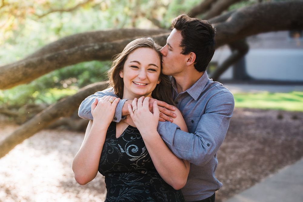 The Century Tree at Texas A&M University Engagement Photography