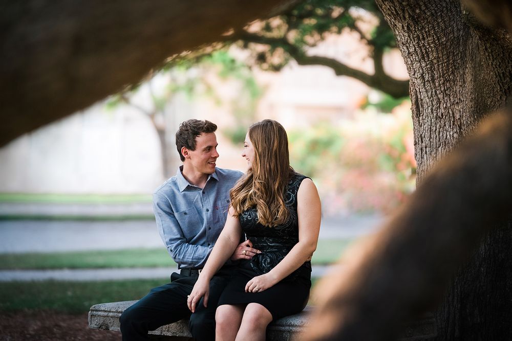 The Century Tree at Texas A&M University Engagement Photography