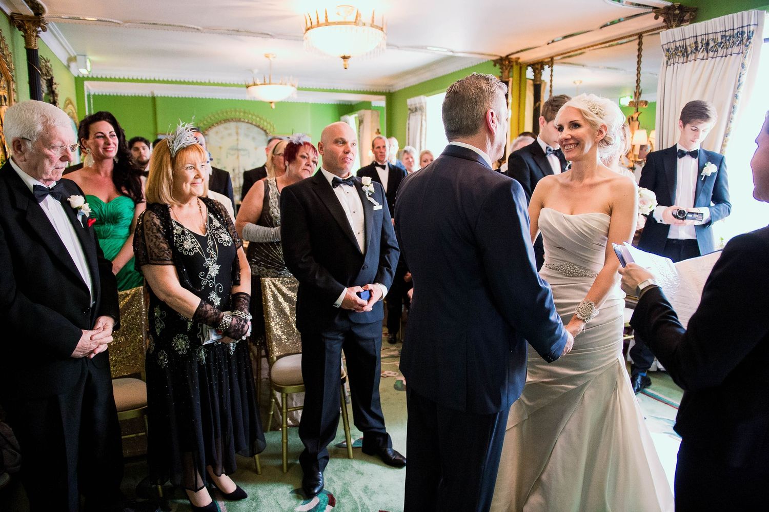 Wedding ceremony - couple taking vows