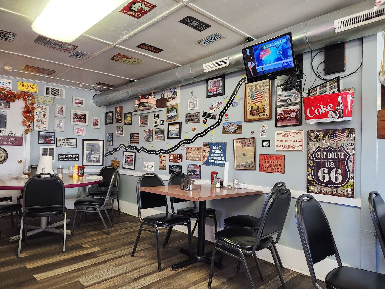 An eclectic collection of Route 66 Memorabilia