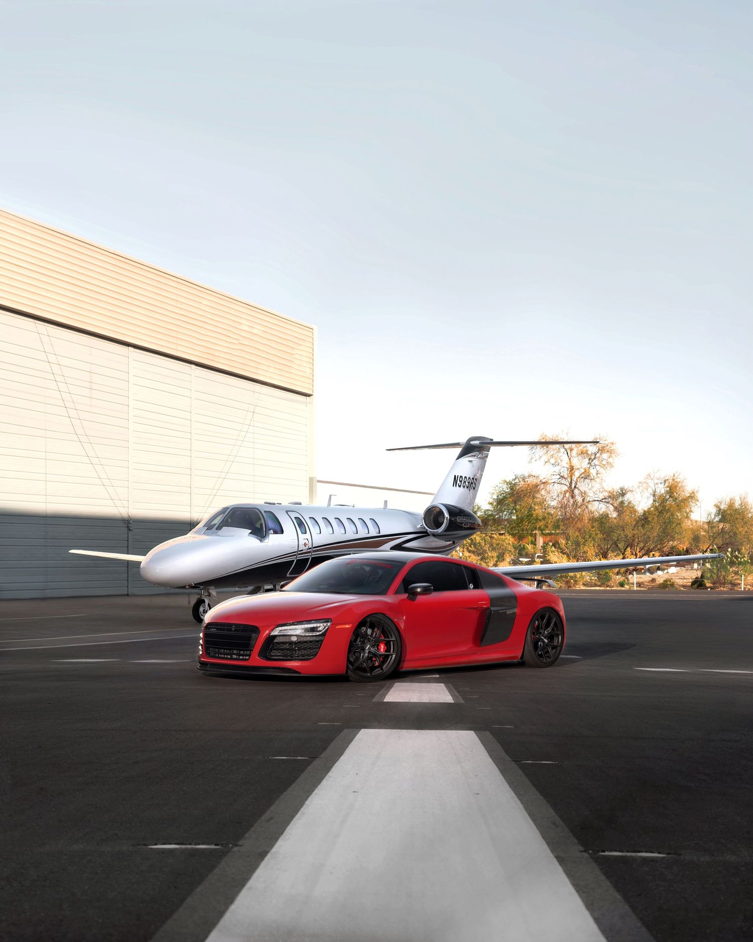 Sacramento Car photoshoot at Airport Hangar