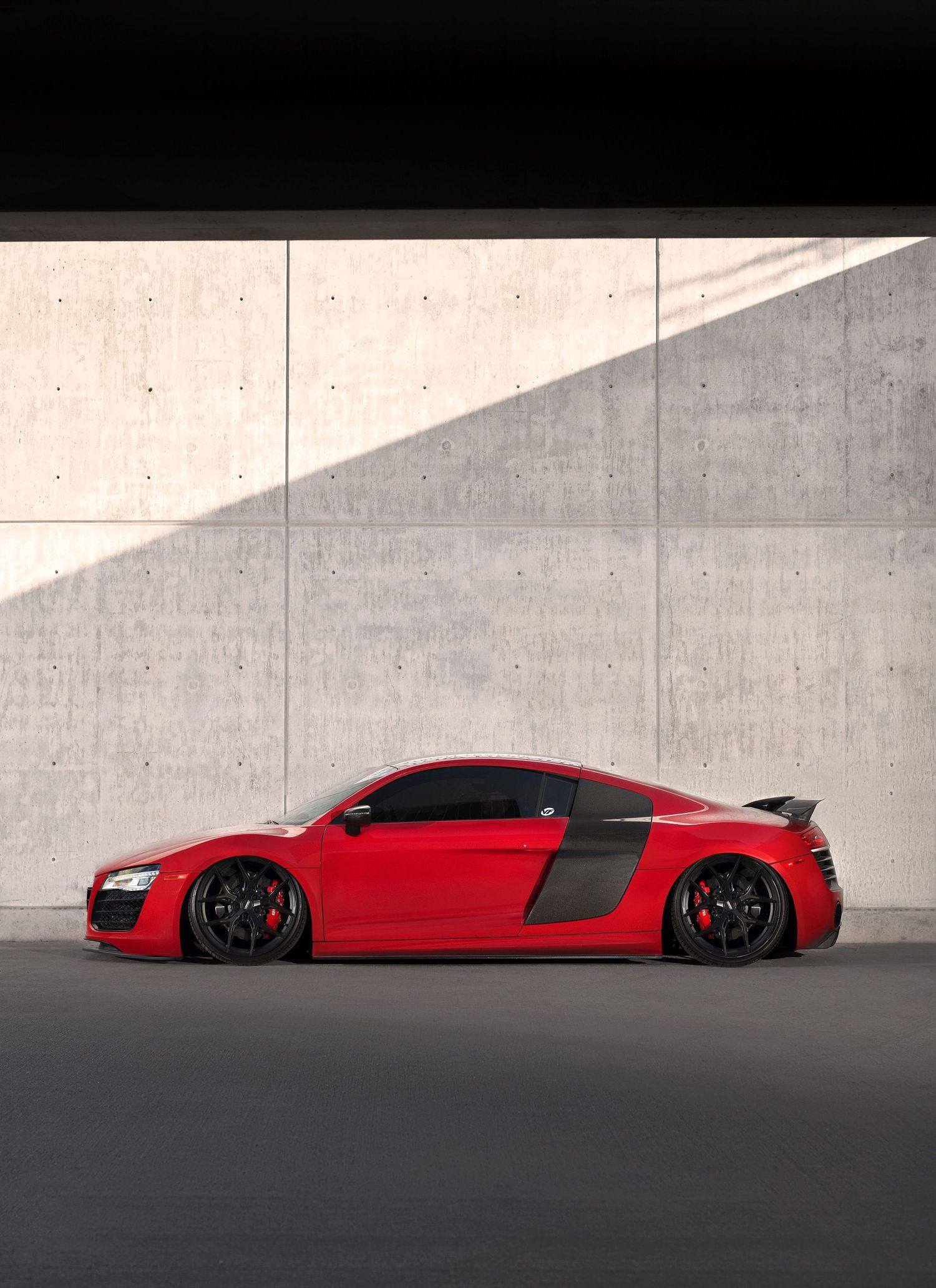 Red Audi R8 Brixton Forged