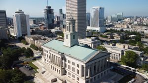 Tennessee State Capitol Building drone photo