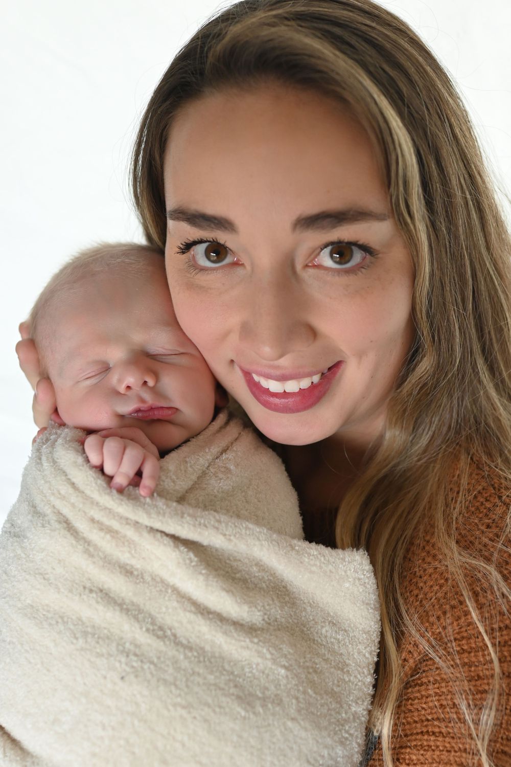 newborn photography session with props