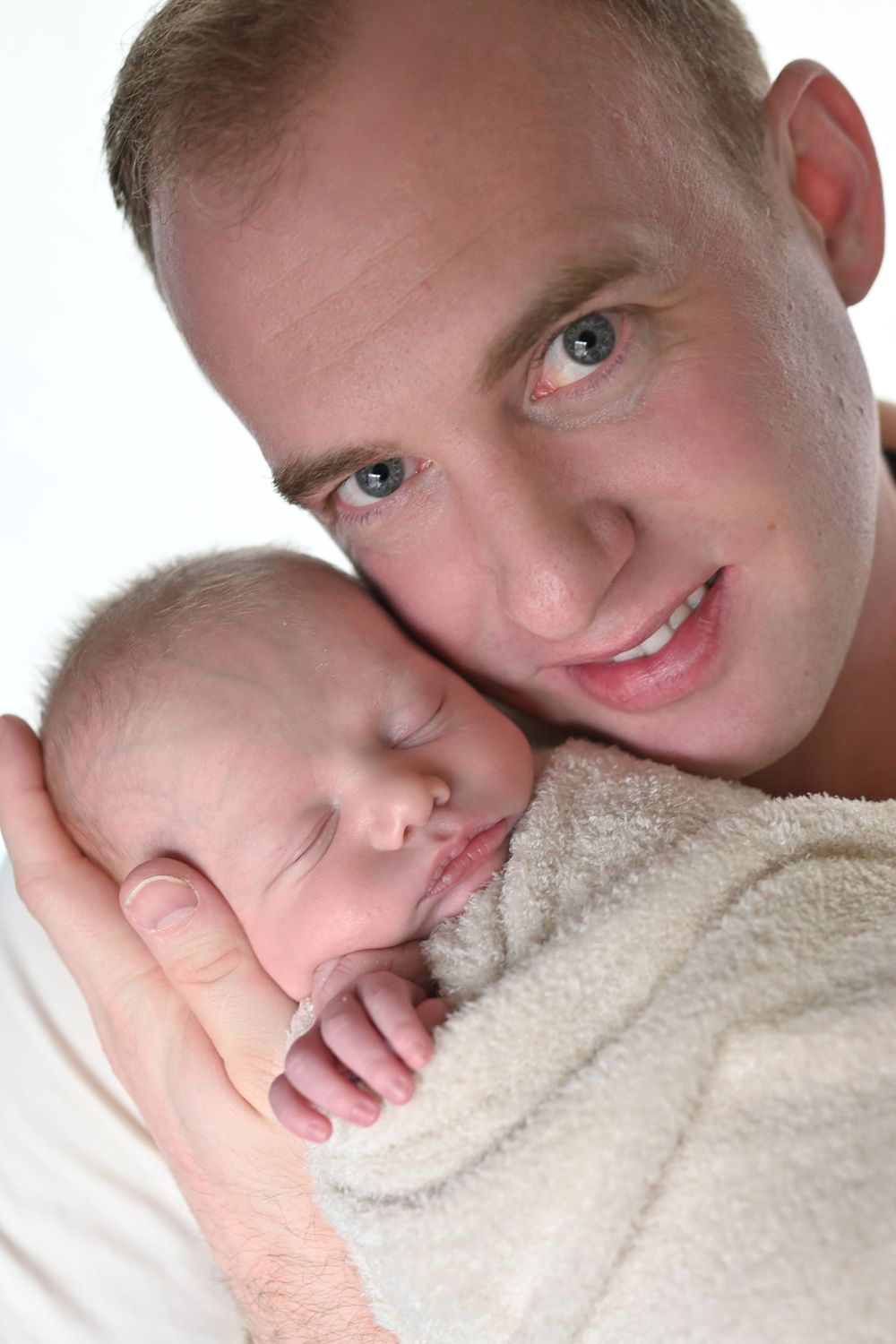 newborn photography session with props