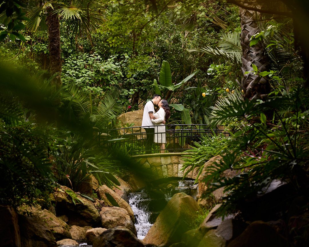 Engaged  romantic couple photo session