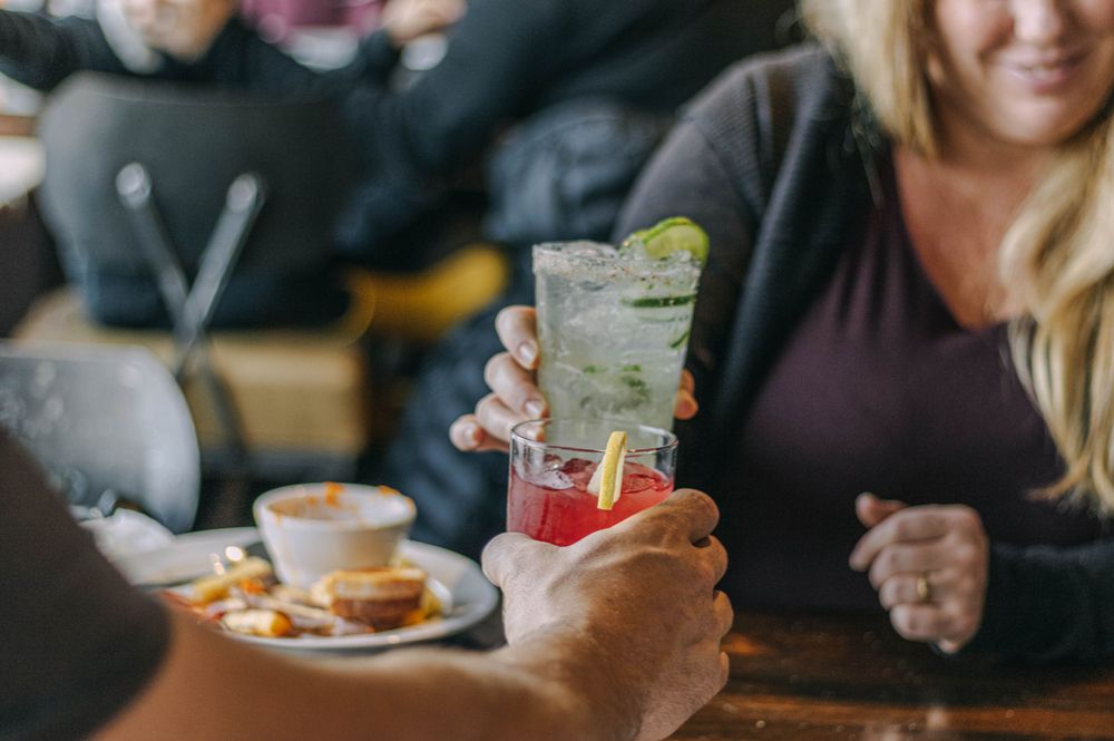 Restaurant branding, drinks, marketing images