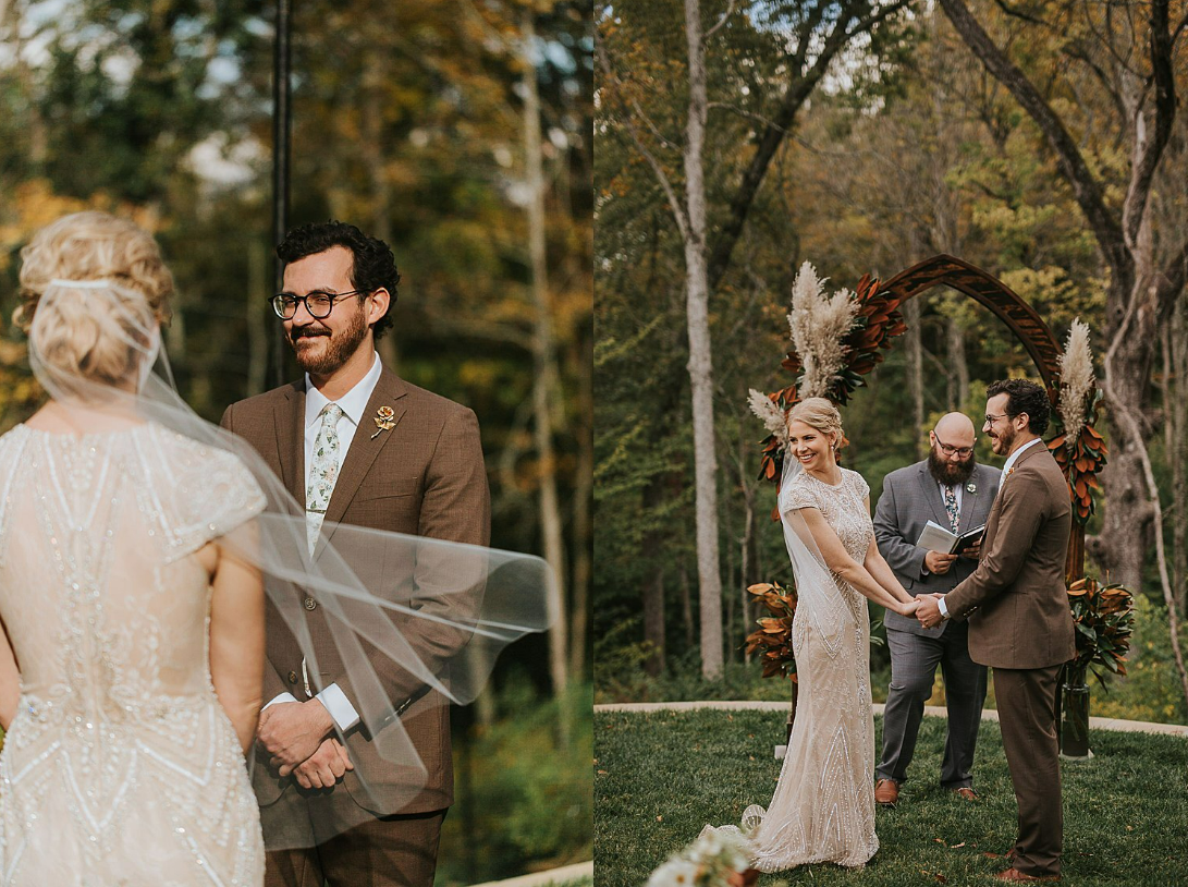 intimate backyard elopement in The Woodlands, Tx
