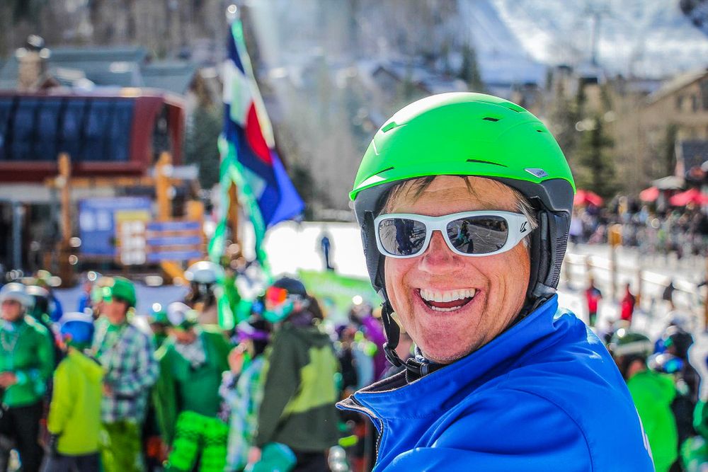 Skier at Beaver Creek Mountain
