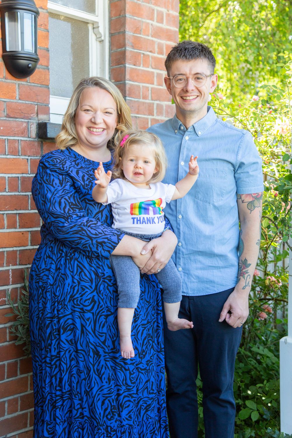 NHS rainbow family photoshoot