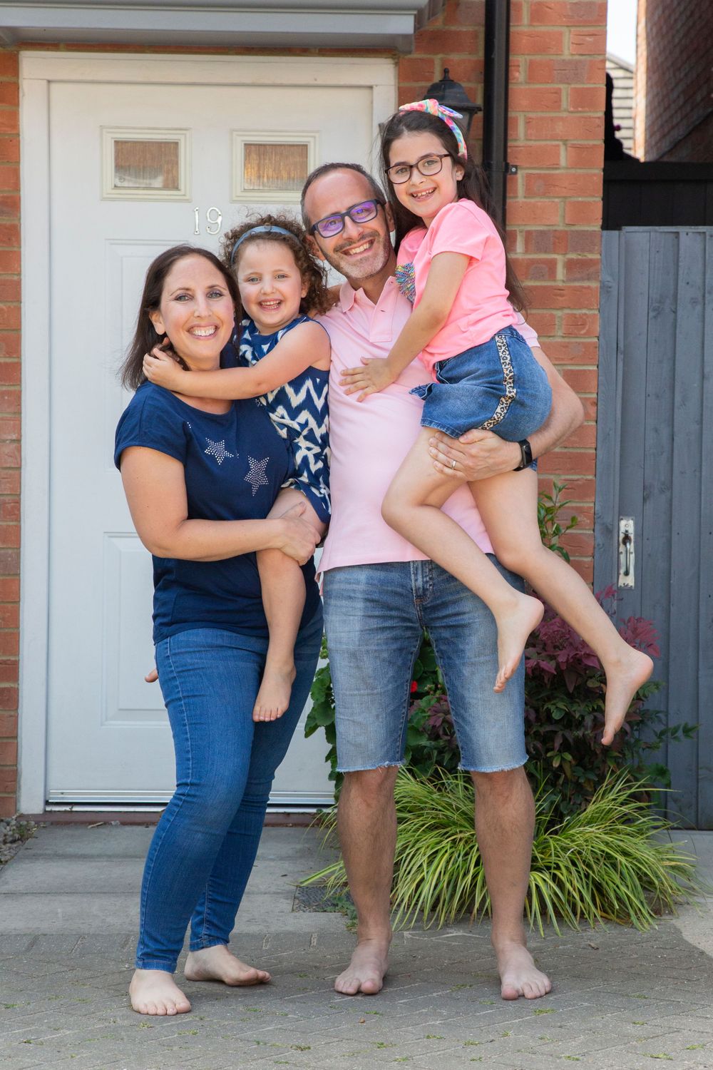 A happy family professional portrait