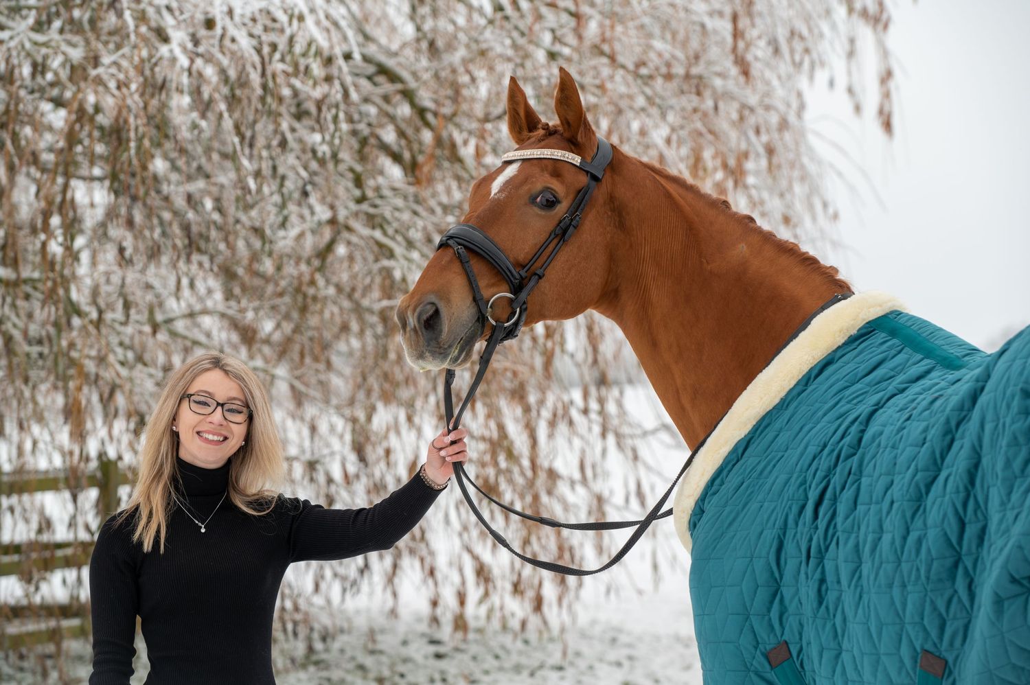 Magical winter photo shoot in the snow.