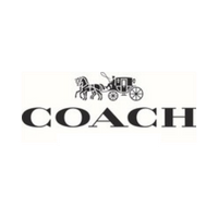 Coach logo displayed in elegant black typography against white background.