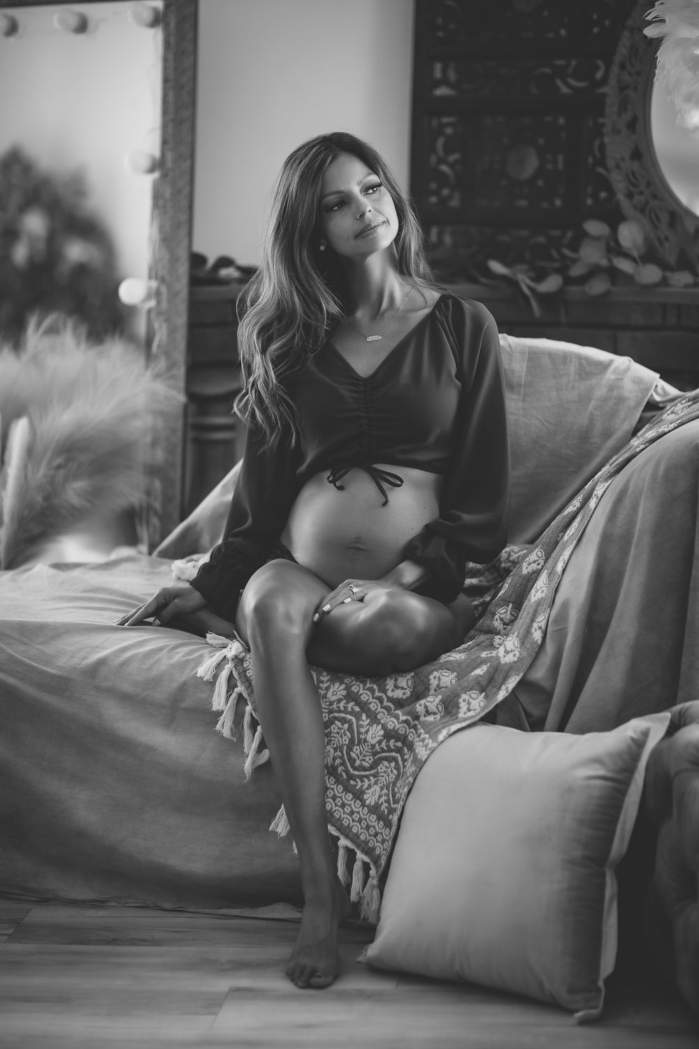 radiant expectant mother