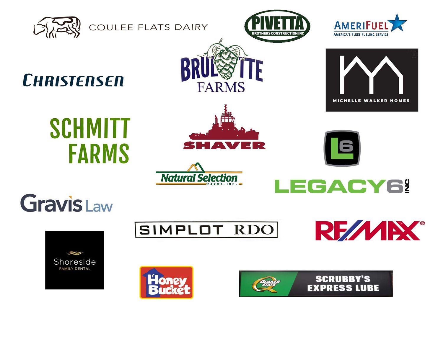 Logos and businesses I have worked with on commercial photo shoots