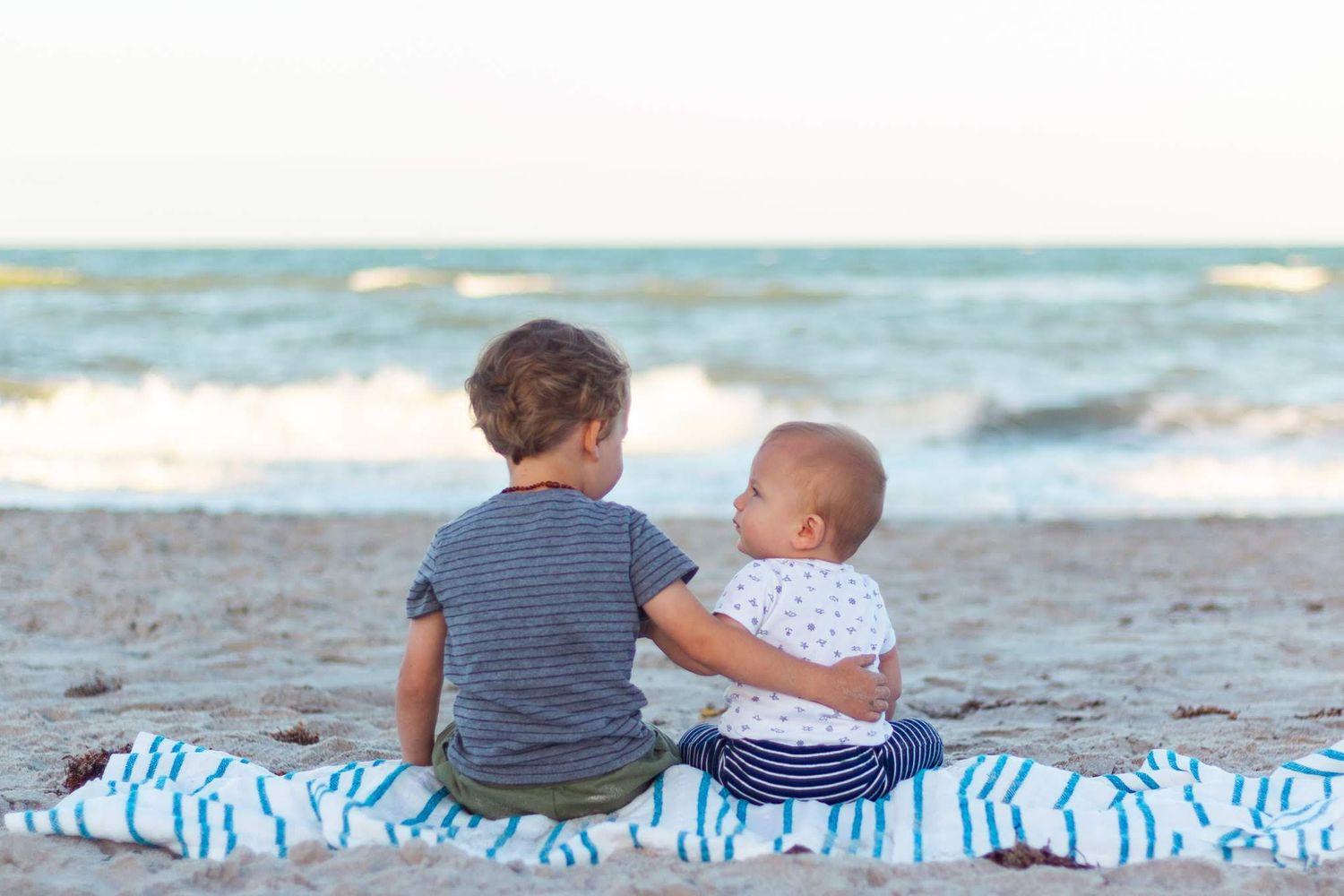 my 2 boys on the beach together, Melbourne, FL Photographer