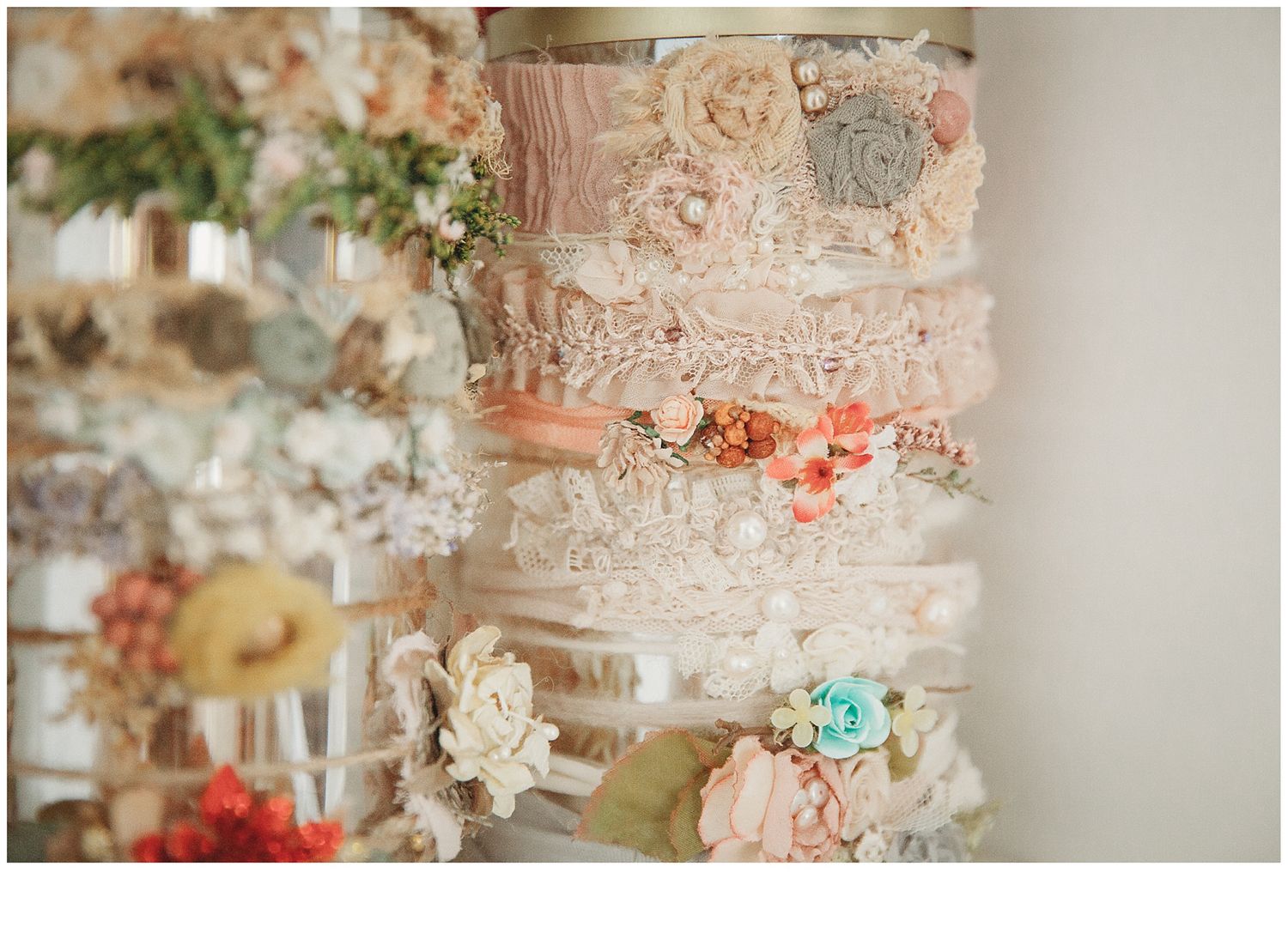 beautiful handmade headbands and halos available for sessions at Stacey Lake Photography