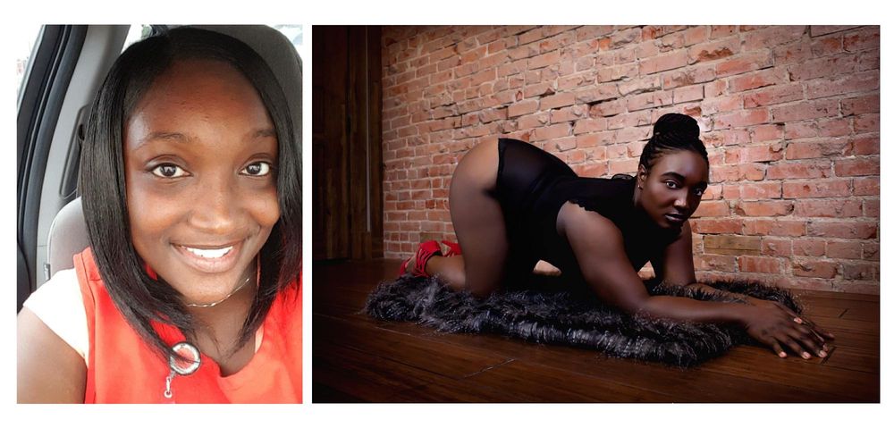 BOUDOIR BY ELISE - BEFORE & AFTER SHOTS | CURVY AFRICAN AMERICAN WOMAN WHO SLAYED HER BOUDOIR SESSION