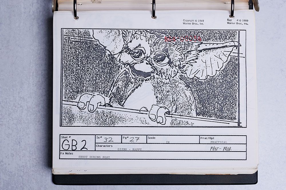 Gizmo Gremlins 2 Storyboard