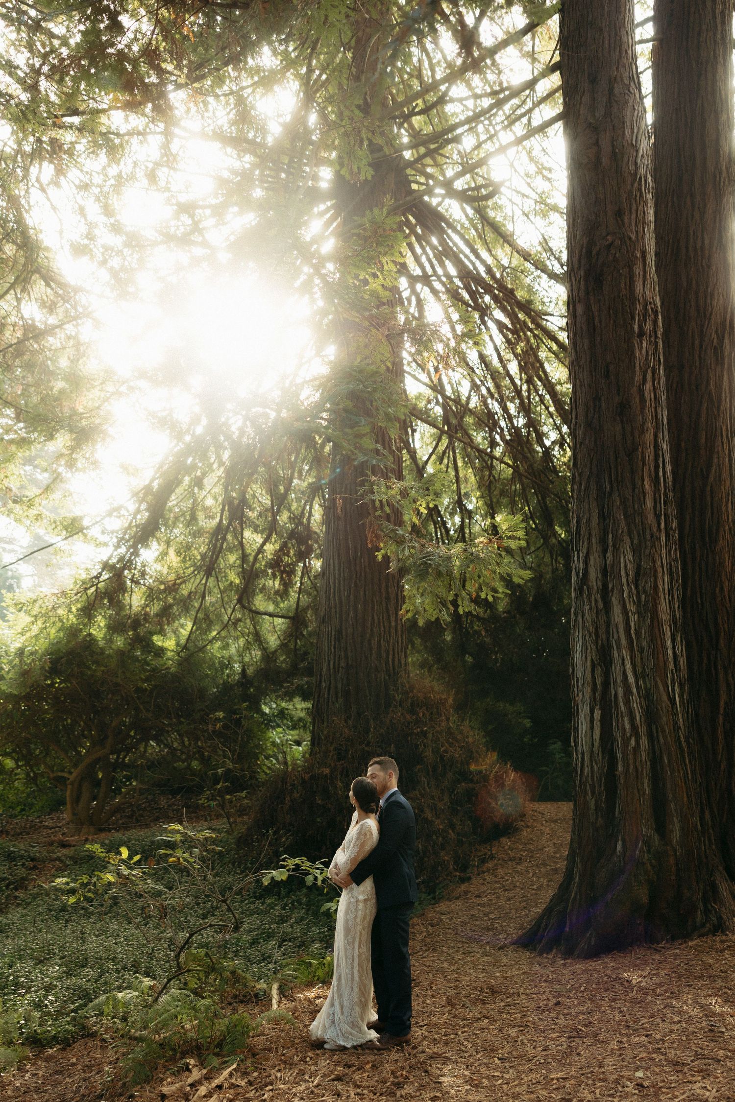 Bride and groom portraits from a San Francisco elopement