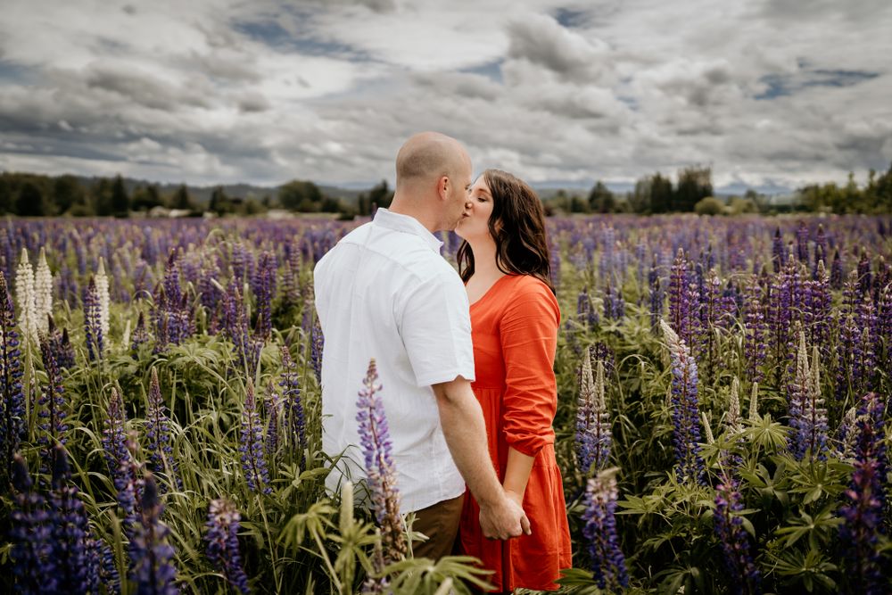 Washington Lupine field family portrait session by wander and wild photography