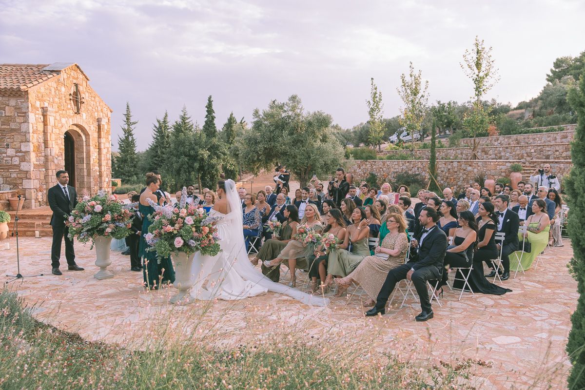 a wedding day at Pyrgos Petreza (Πύργος Πετρέζα)