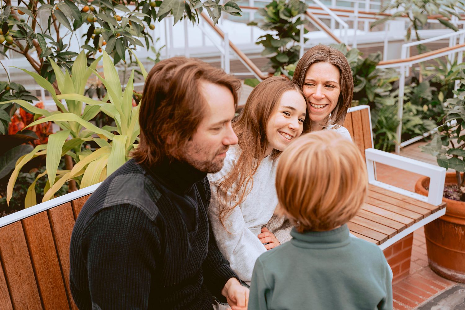 Séance photo de famille au parc Westmount à Montréal
