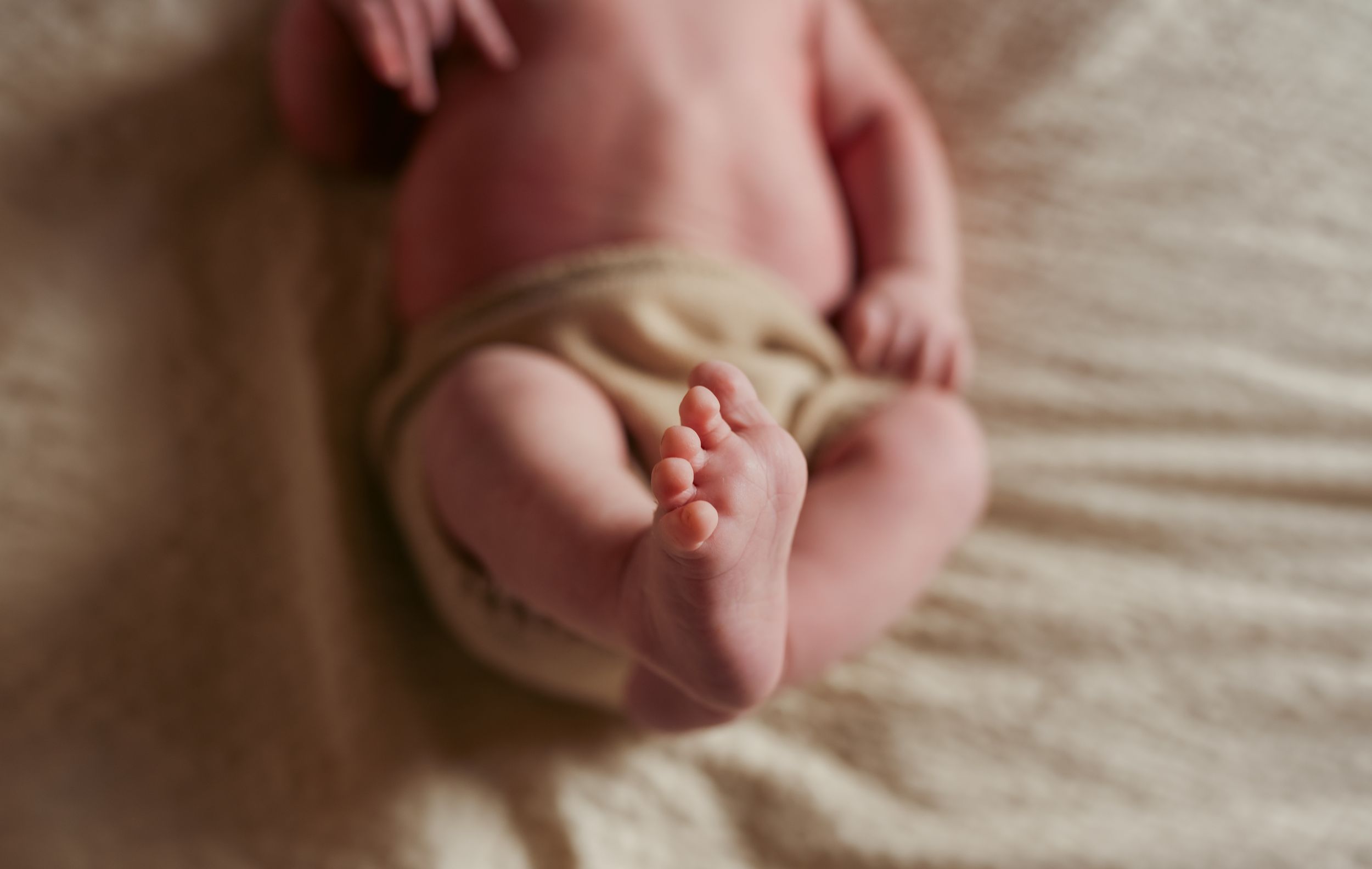 voetjes van een pasgeboren baby