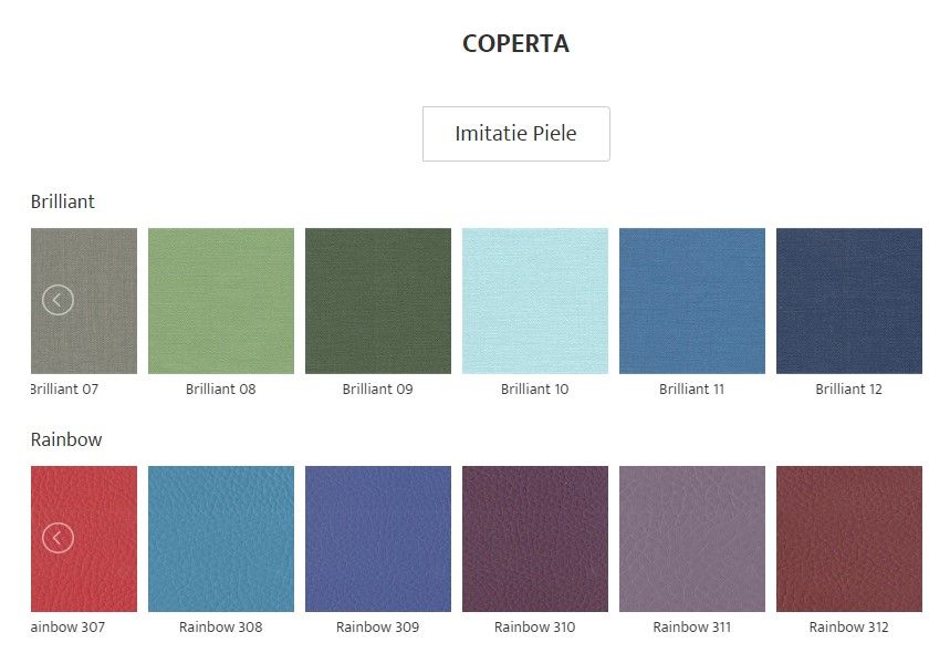 Color swatch collection featuring green, blue and turquoise tones in a professional layout.