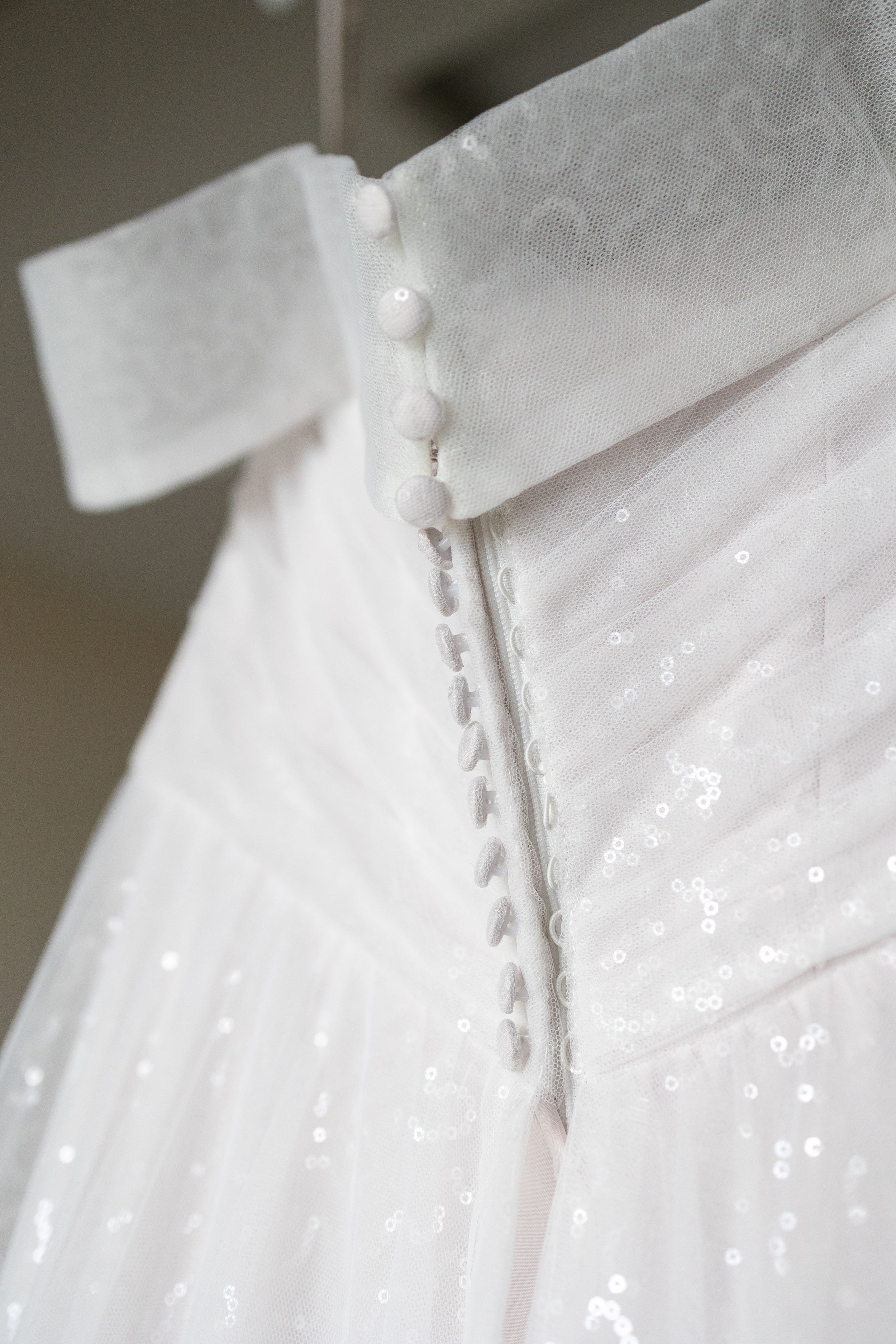 Wedding dress close up