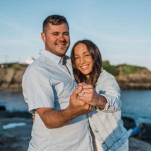 Surprise Proposal at Nubble Lighthouse in York Maine