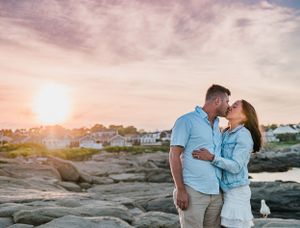 Surprise Proposal at Nubble Lighthouse in York Maine