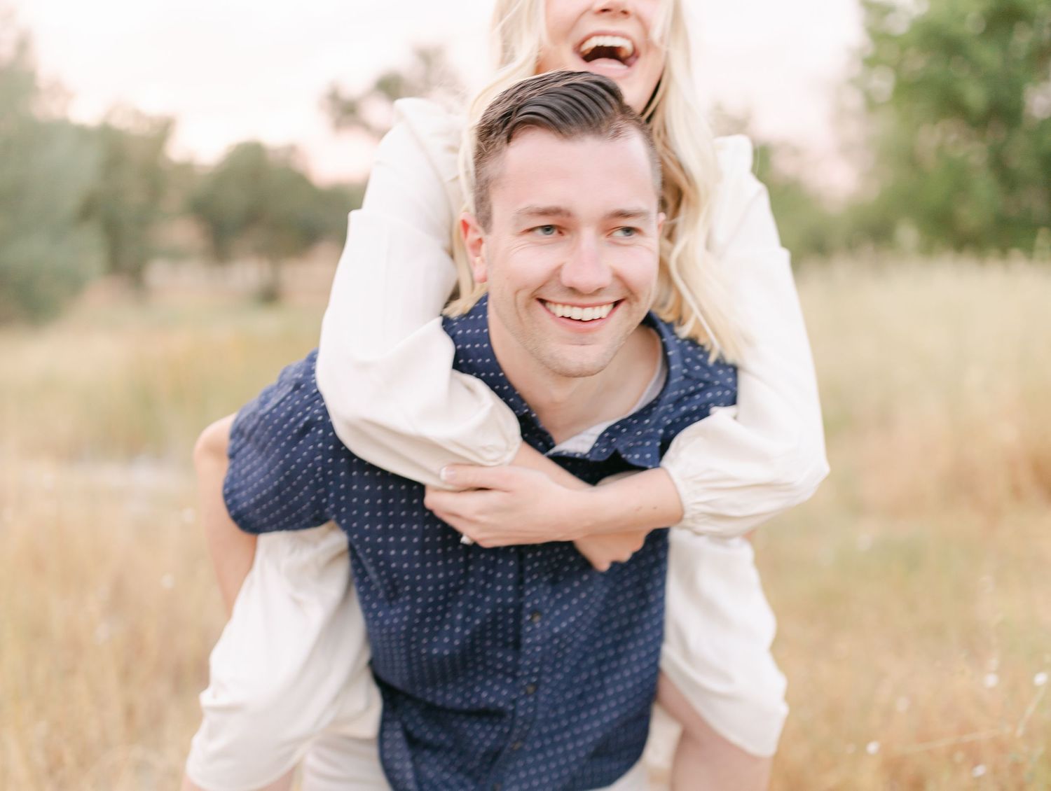 Piggy back smile