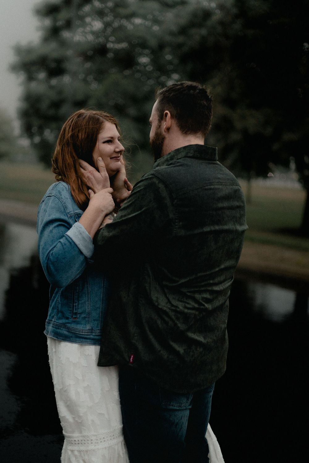 Sweet Michigan Detroit elopement couple Belle Isle