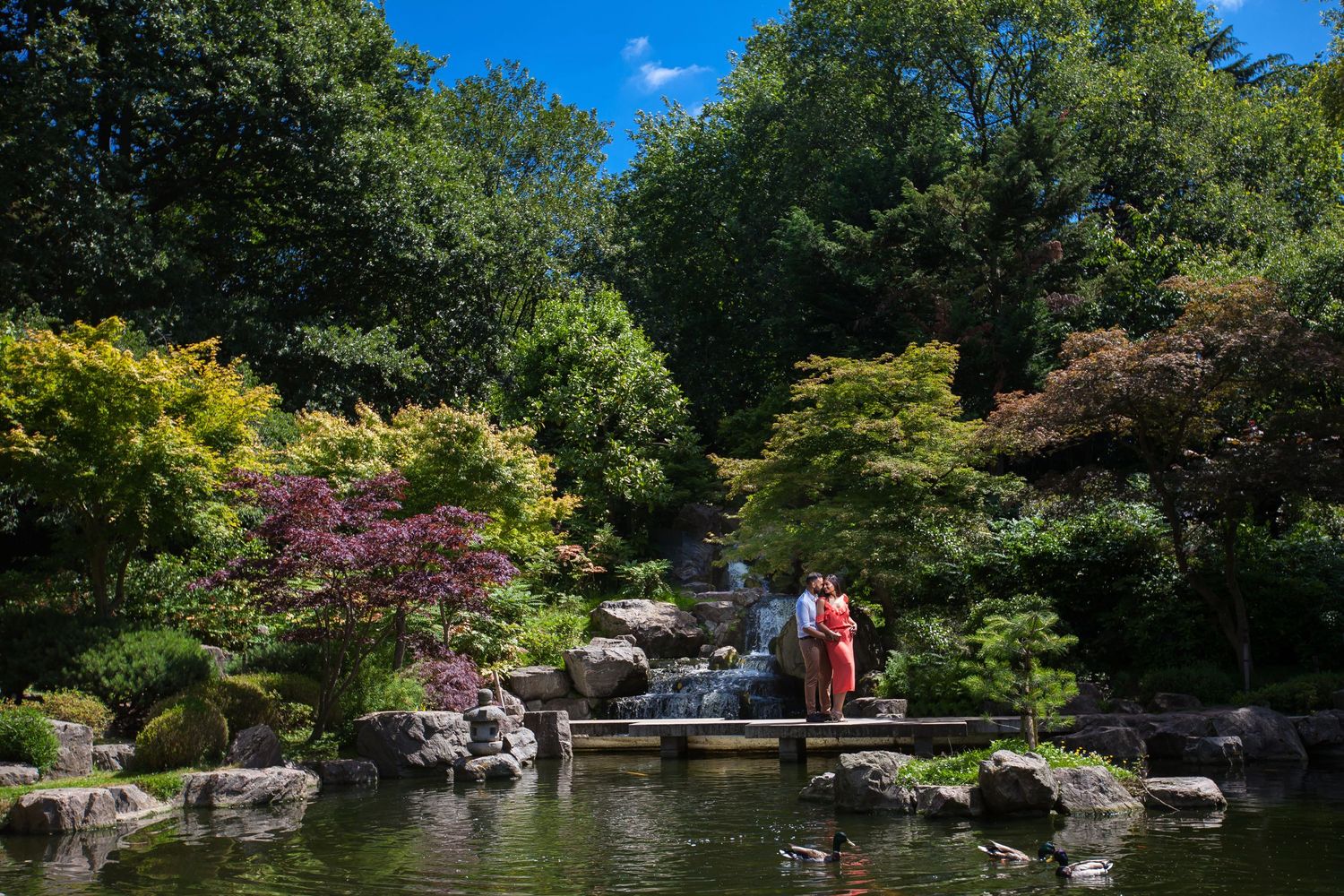 Vinesh & Priyanka on their Prewedding Shoot in Kyoto Gardens in London
