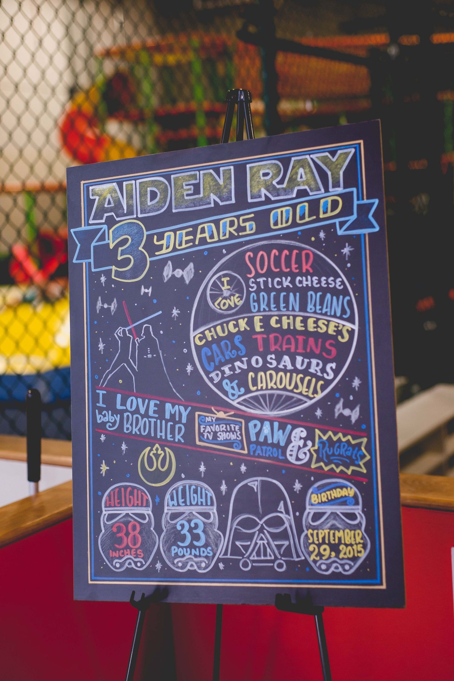 three year old birthday sign at wonder wild