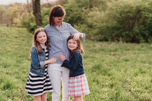 mother and girls